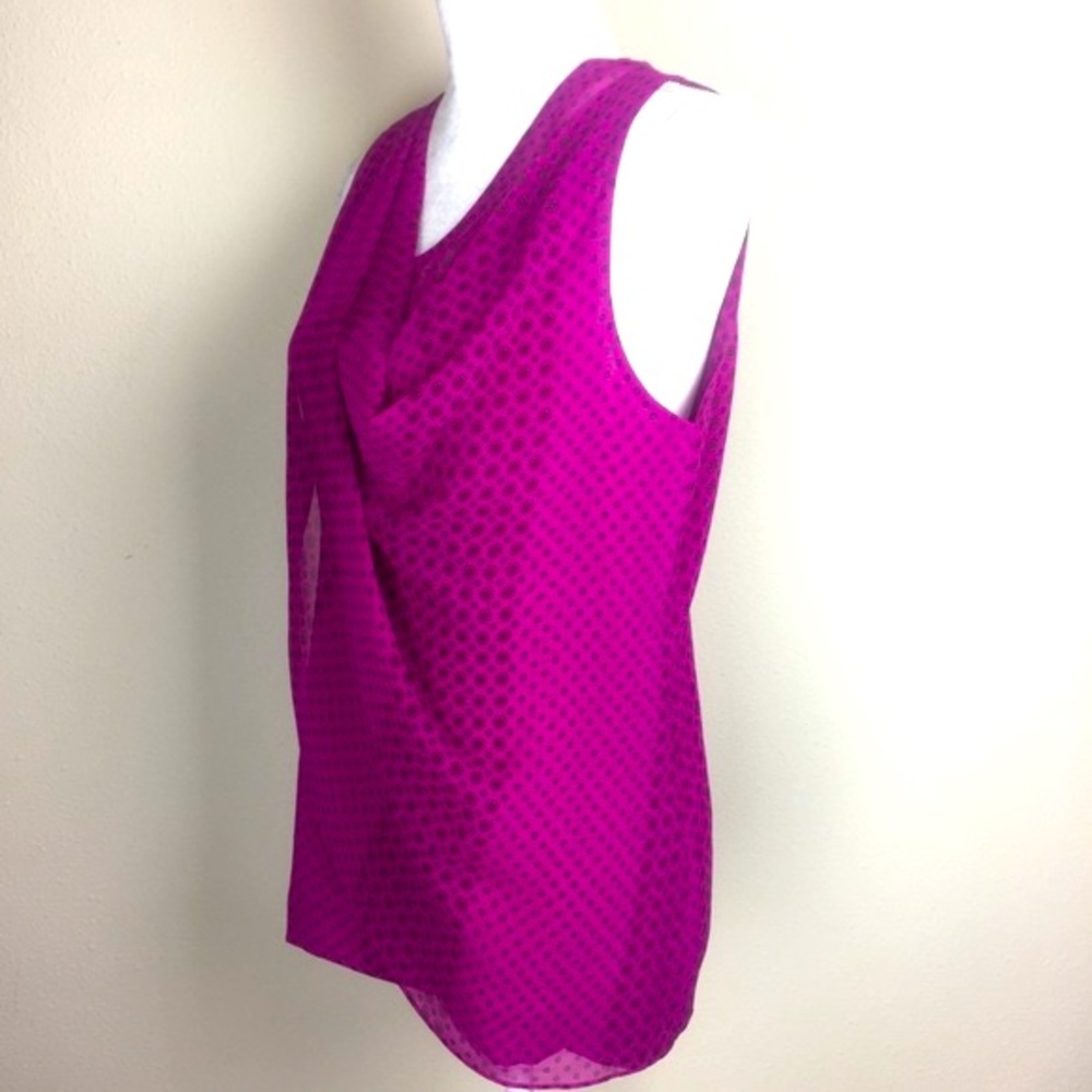 CAbi Tank Top Cowl Neck Pink/Purple like new